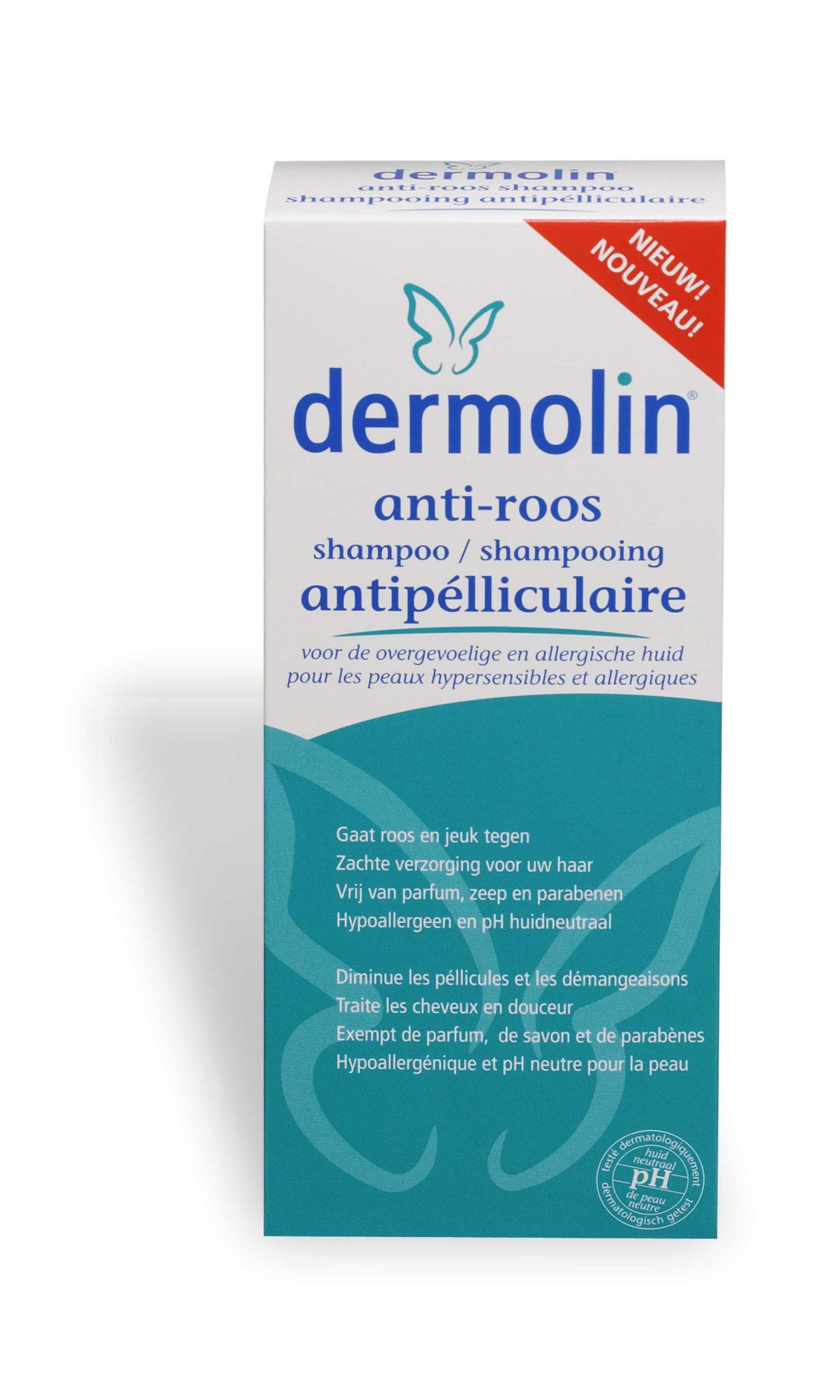 Beoefend Vluchtig Hertellen Dermolin Anti-Roos Shampoo milde shampoo Dermapro,nl